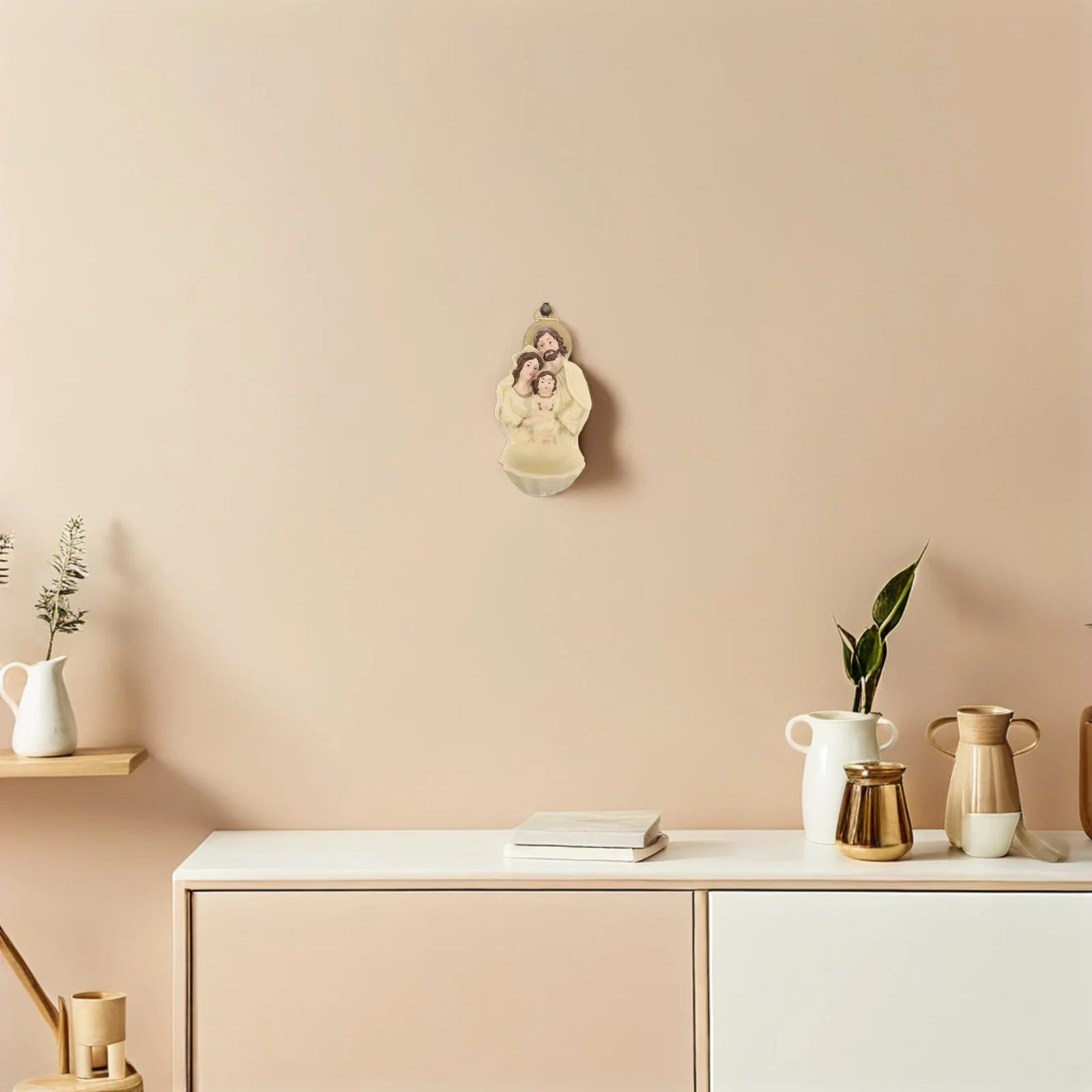 

Nativity Scene Resin Jesus Birth Statue Christmas Display Religious Catholic Home Wall Hanging Decor Spiritual Centerpiece