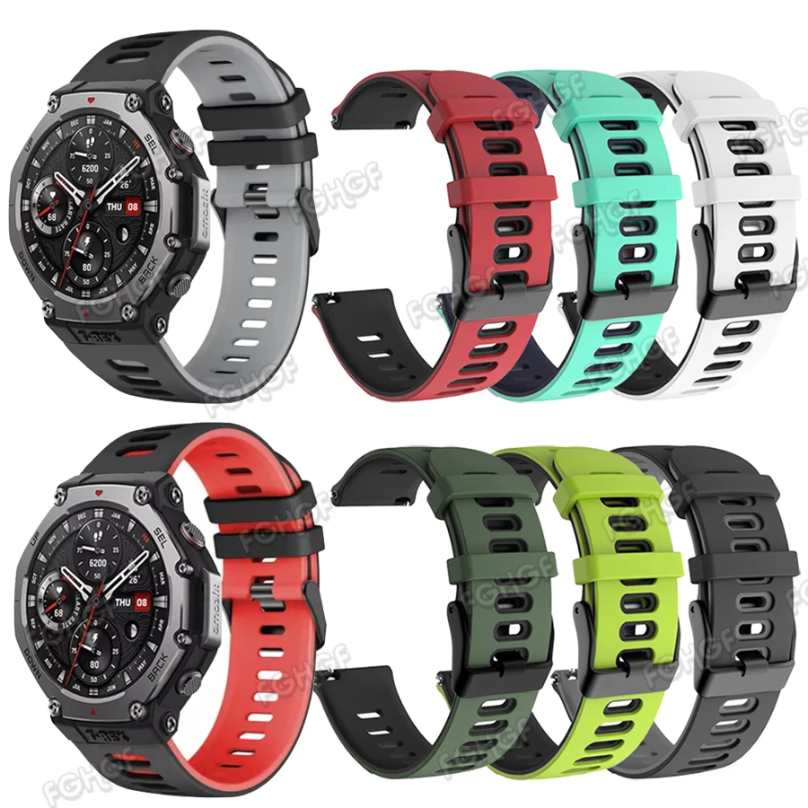 For Amazfit T-Rex 3 Strap Silicone Replacement Correa Wristband For Huami Amazfit T Rex 3 Smart Watch Band Bracelet Accessories