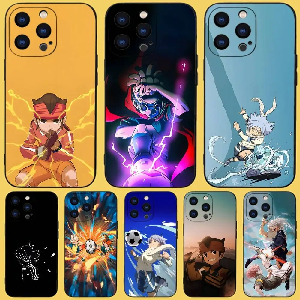 

I-Inazumas Aniem E-Eleven Phone Case For iPhone 16,15,14,13,12,11,Pro,XS,Max,XR,Plus,E,SE4,Mini Black Fashion Cover