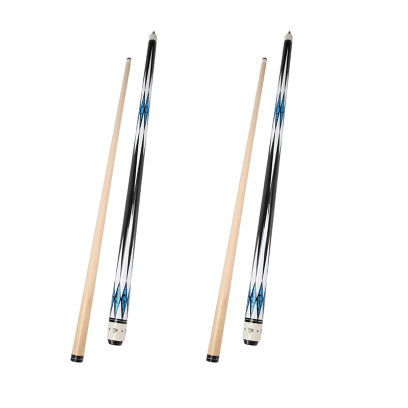 

2Pcs Pool Cues,57Inch Cue Sticks Maple Wood Billiard Cue Sticks Cue Stick For Professional Billiard Players,Blue