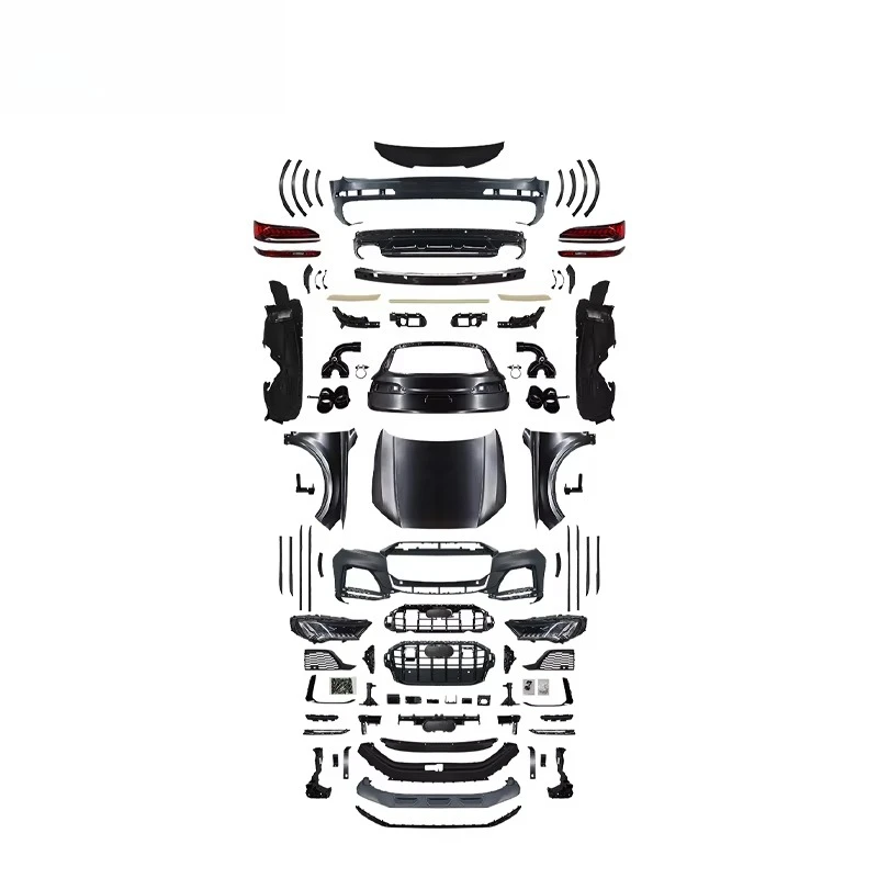 Factory Auto Bodykit for Q7 (06-15) Conversion to SQ7 Front Bumper Front Grille Hood HeadLamp Fender Wheel Frown
