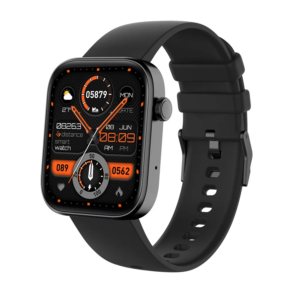 

1.91 Inch HD Screen BT Calls App Information Display Voice Assistant Heart Rate Health Mointor 100+ Sports Modes Smartwatch P71