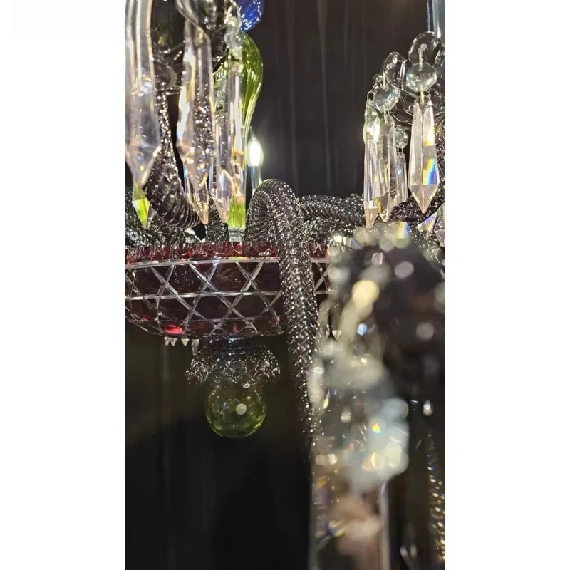 

Большая хрустальная люстра для гостиной, фойе, современная подвесная лампа для холла, лестницы, прихожей