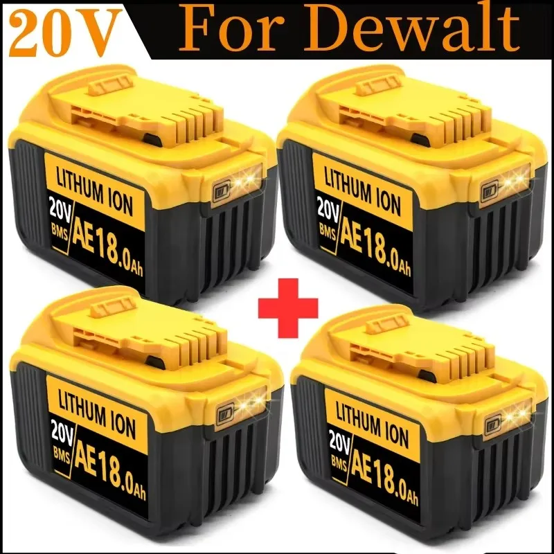 Original DCB200 20V 18000mAh Lithium Replacement Battery For Dewalt 18V DCB184 DCB200 DCB182 DCB180 DCB181 DCB182 DCB201 DCB206