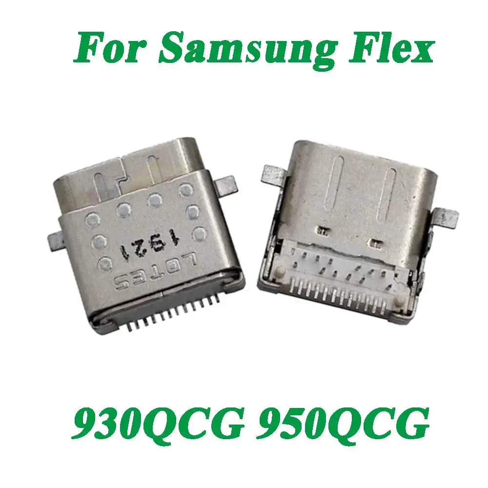 

2Pcs For Samsung Flex 930QCG / 950QCG Type-c USB Jack Socket Charging Port Connector Base Plug