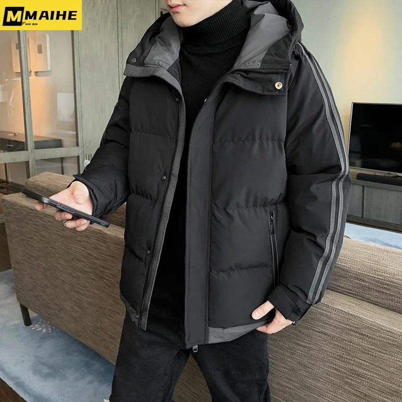 2024 nouveau hiver vers le bas coton veste décontracté hommes adt chaud à capuche brochet manteau froid et coupe-vent manteau grande M-8XL de vêtements pour hommes