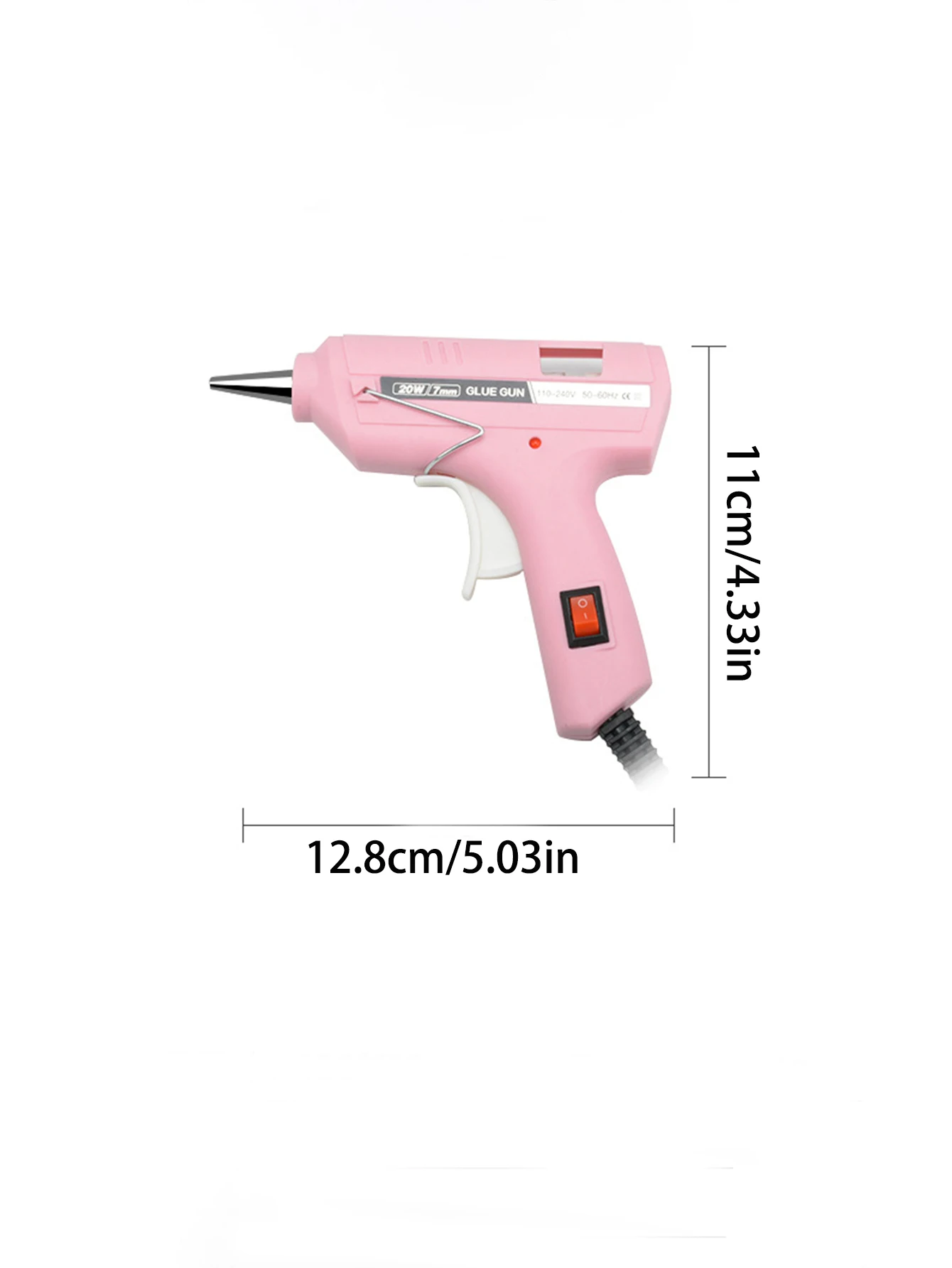 1 standard hot melt glue gun - handheld compact high viscosity hot melt glue stick, suitable for quick repair of crafts, DIY, an