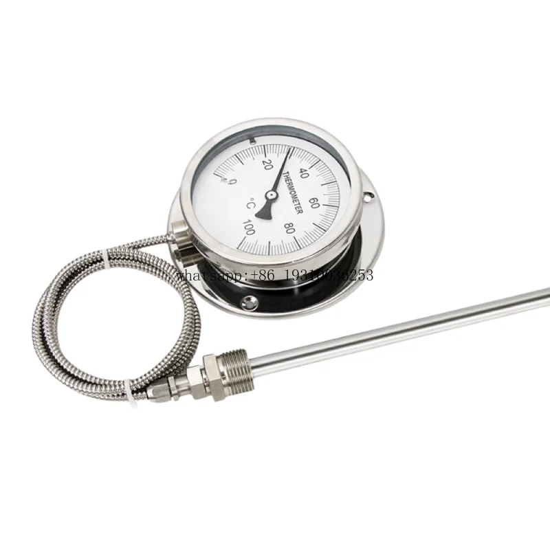 

Industrial Capillary Oil Level Temperature Gauge Thermometer Industrial Pressure Sensors