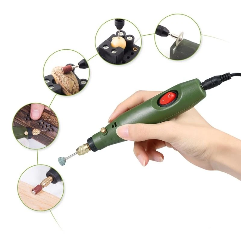 

91AC Portable Handheld Drill Set Epoxy Resin DIY Crafts Jewelry Making Grinder Tools Grinding Polishing