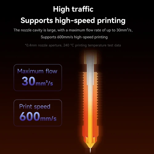Imagen 2 del producto Kit de bloque calefactor de cerámica para Creality K1C K1 Max Hotend, piezas de impresora 3D, Kit de boquillas de intercambio rápido, resistencia a rotura de calor Hotend