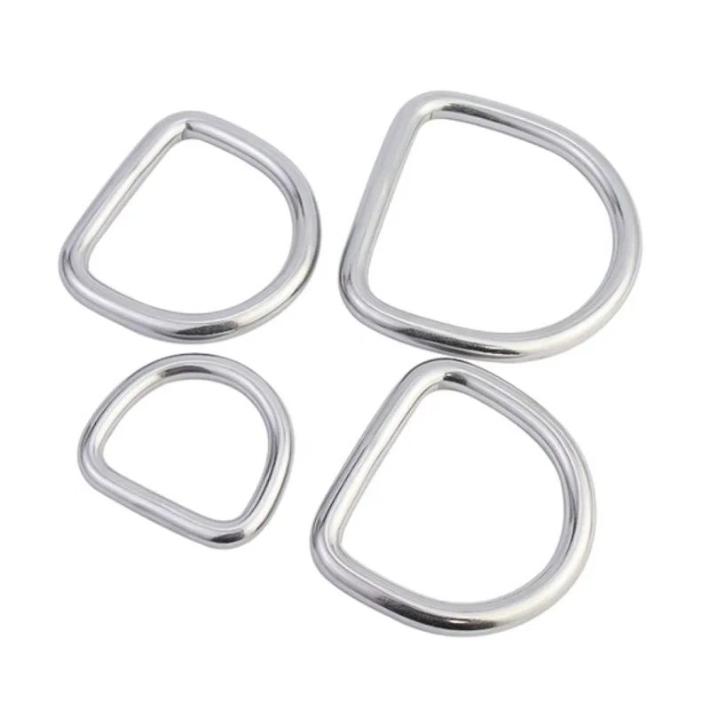 304 Stainless Steel D Shackle M3 M4 M5 M6 M8 Traceless Solid D Ring Connectors Buckles Lifting