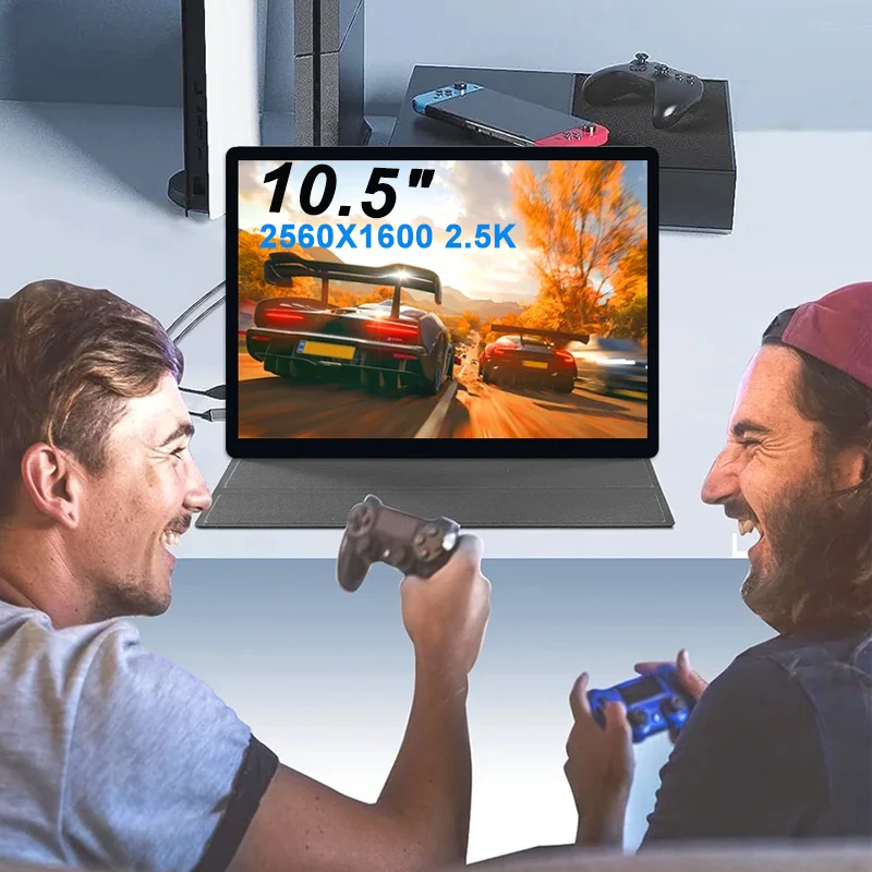شاشة AMOLED متعددة الوظائف تعمل باللمس بالسعة مقاس 10.5 بوصة شاشة عرض 2560x1600 لأجهزة الكمبيوتر المحمول Raspberry Pi Gaming Screen PS4/5 Xbox 60hz