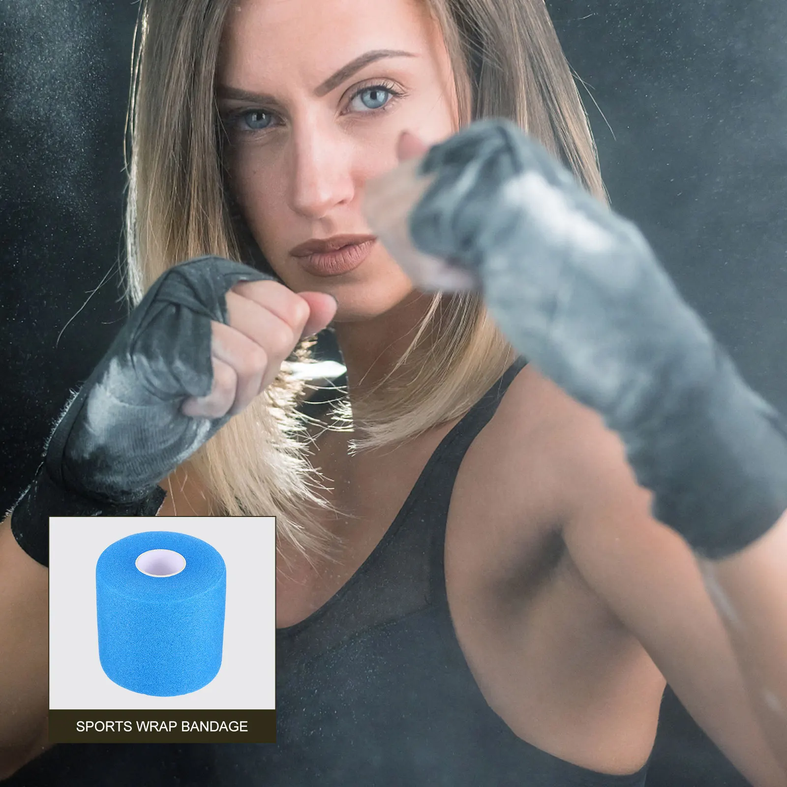 

1 Roll Elastic Sports Wrap Sponge Wrist Protective Comfortable Joint Support For Basketball Football Athletic Training Portable