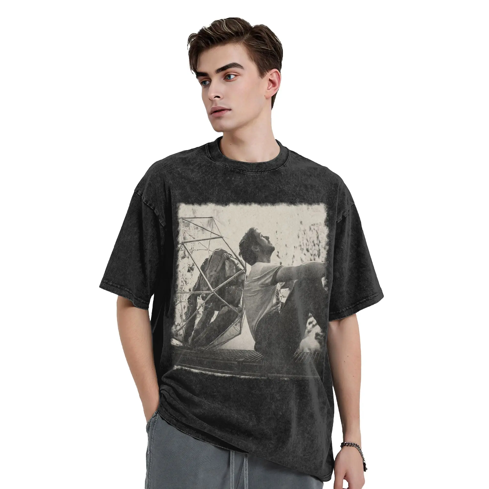 Vintage Rockys and Ryland Grace Project Hail Mary Washed T Shirt Streetwear Hip Hop Vintage T-Shirt  Tees Men Women 100% Cotton