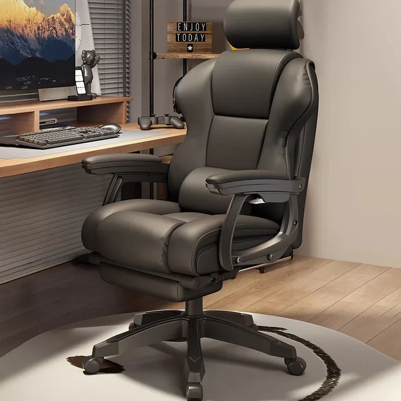 Extension Black gaming chairs Modern Folding Relax Gamer Recliner Relaxing Gaming Reclining Rocking Chairs Home Furniture 0