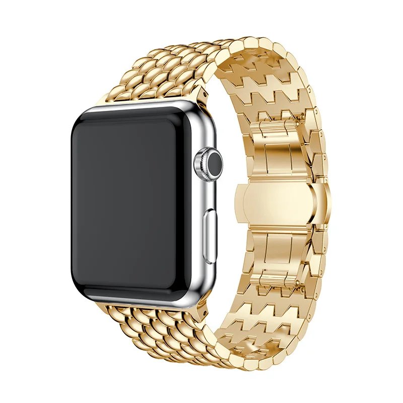 For Apple Watch Band 49mm 44 40 42 38 41 45MM Metal Strap for iwatch Series 8 7 6 SE 5 4 3 Accessories Stainless Steel Bracelet