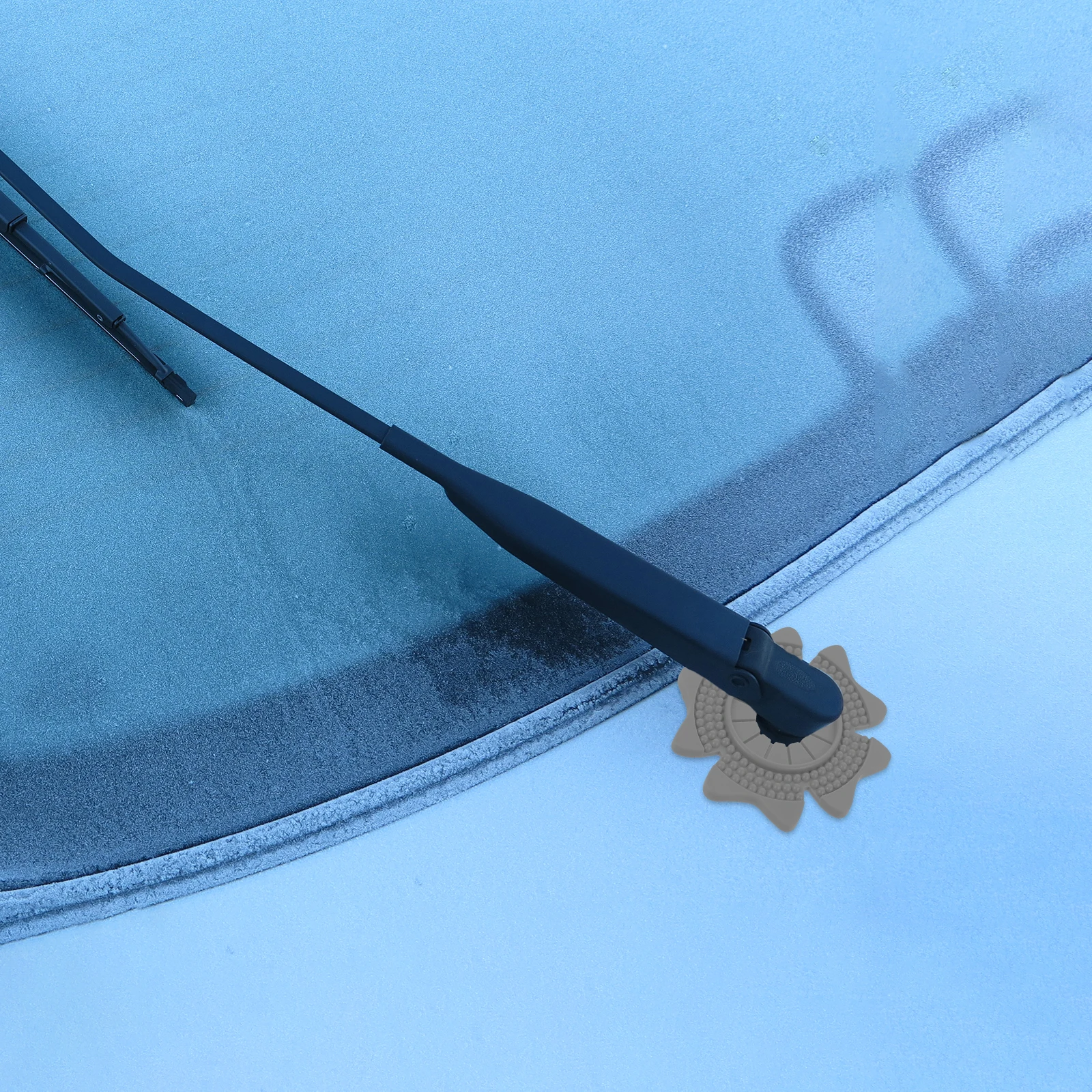 

1 Pair Car Wiper Arm Hole Silicone Protector Universal Windshield Drain Durable Long Lasting Easy Install Multi