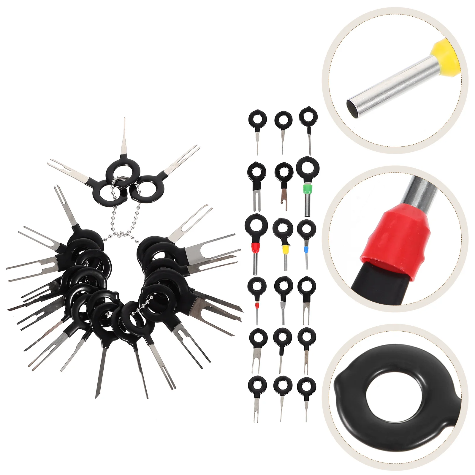 

39Pcs Electric Pin Remover Tool Compact Lightweight Connector Terminal Extractor for Car Wiring Crimp Repair Use