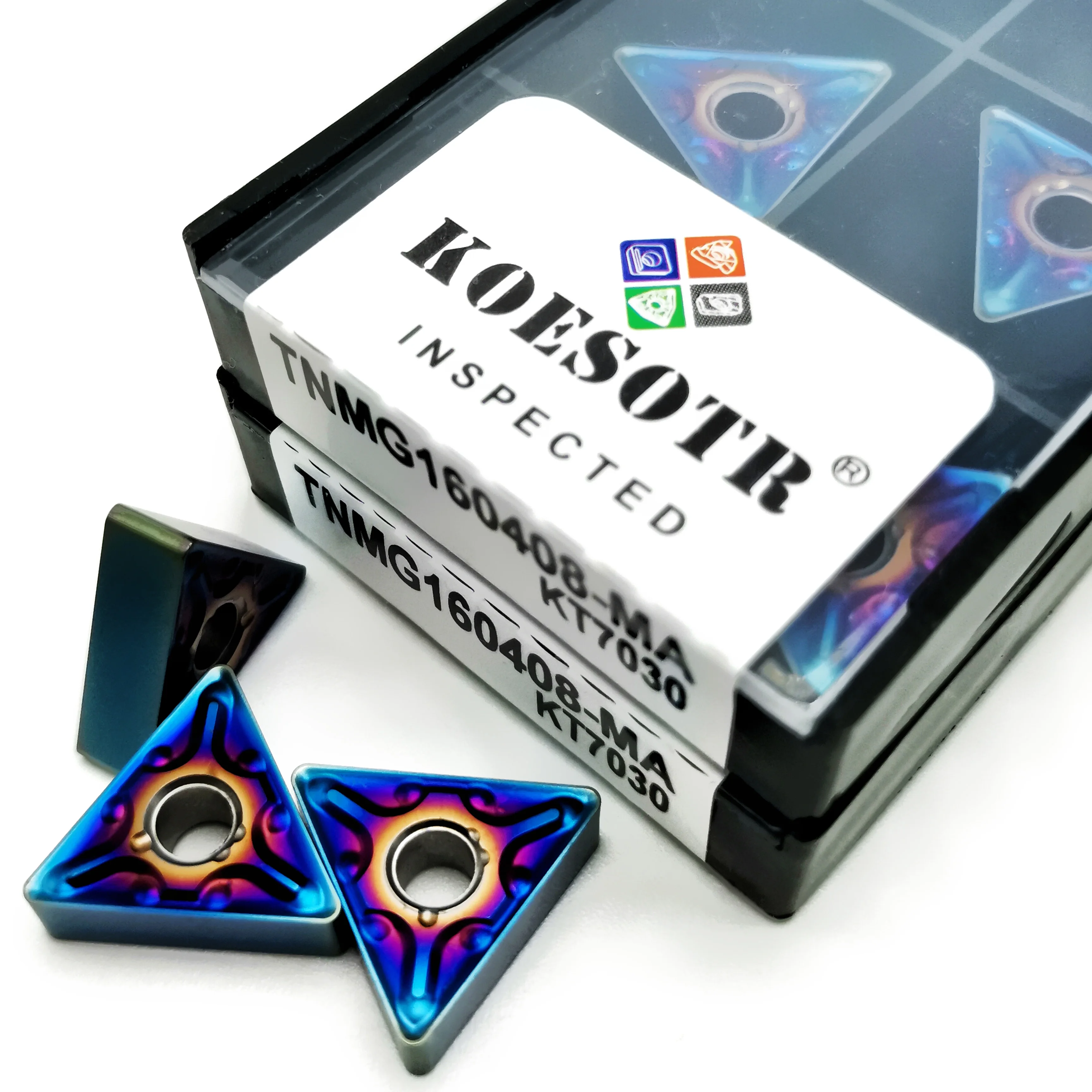 100% عالية الجودة 10pcs TNMG160404 TNMG160408 MA KT7030 مخرطة كربيد إدراج آلة تحكم رقمي بالكمبيوتر أسطواني تحول أداة TNMG1604