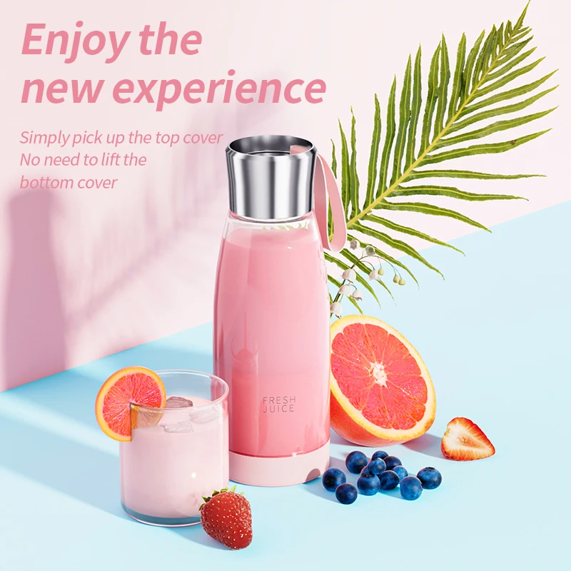 Mini Portable Blender Juicer Electric Orange Fruit Mixer 1500mAh Battery Usb Rechargeable Handheld Juice Extractor for Outdoor