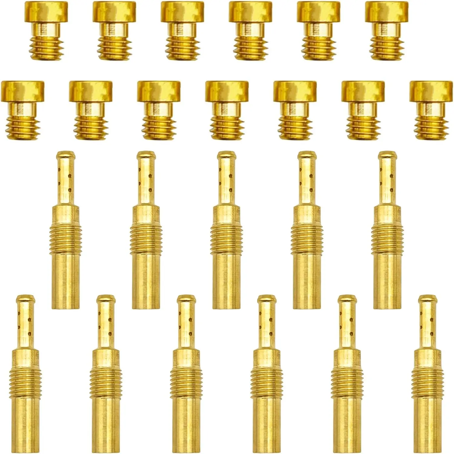 24Pcs Carburetor Main Pilot Jet Kit for Nibbi PWK Keihin Honda CVK Yamaha OKO GY6 PWM PE FCR-MX PJ 99101-393 N424-21