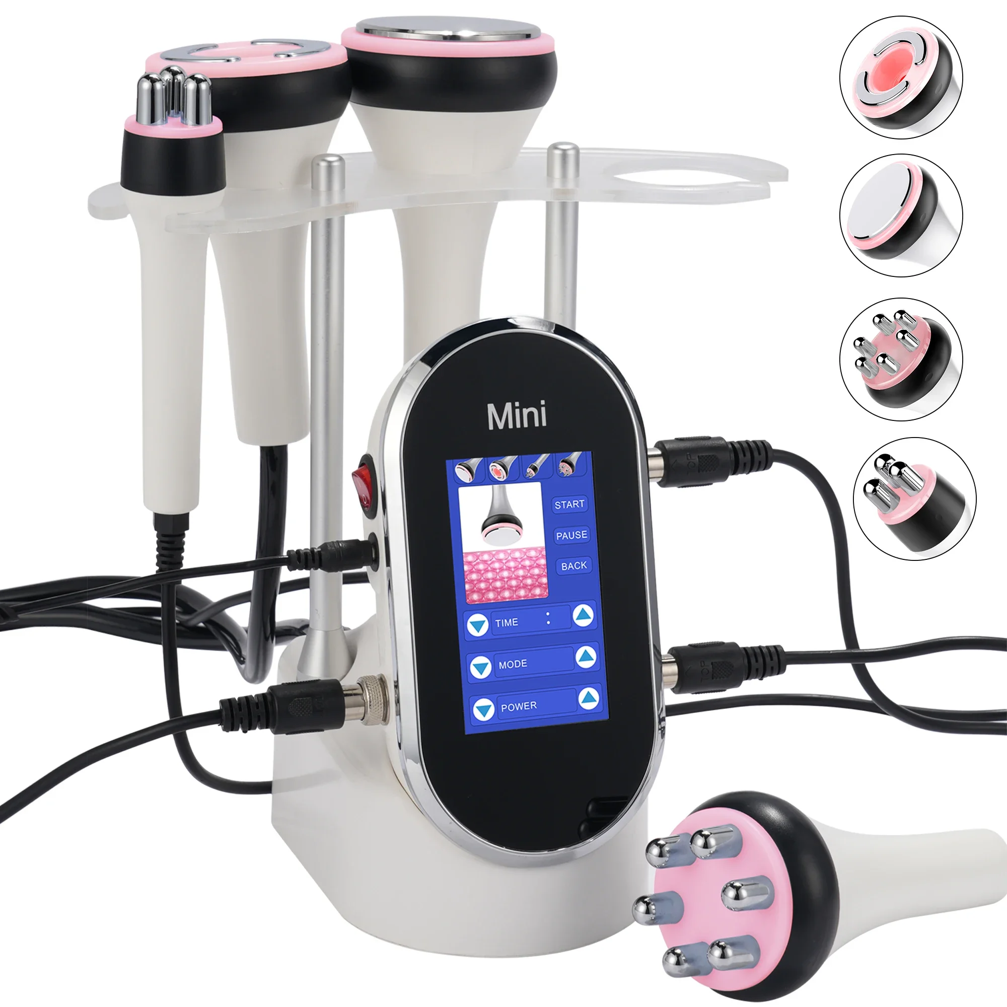 

4IN1 40K Cavitation Radio Frequency Ultrasonic Slimming Machine Wrinkle Removal Weight Loss Skin Tightening Facial Beauty Tool