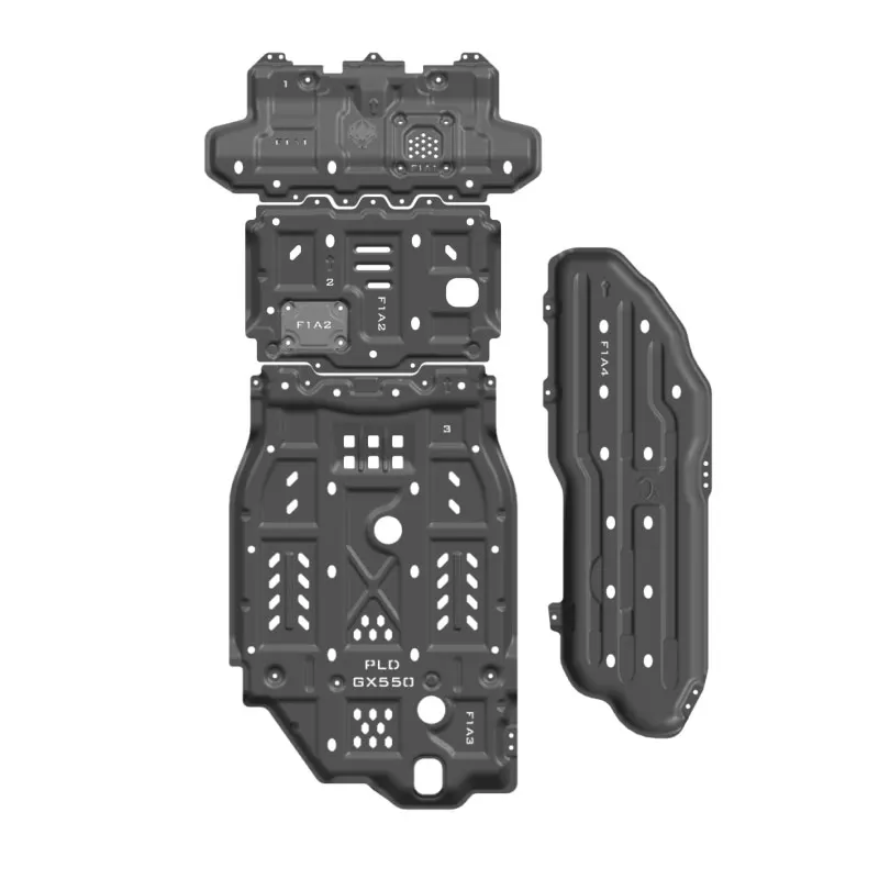 For Toyota 2024 LC250 Prado Cargo Cover Aluminum Engine Guard Bottom Skid Plates Underbody Protection Accessories