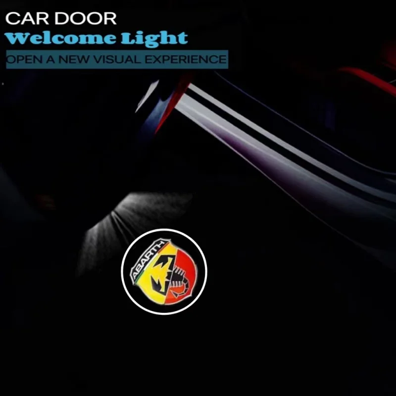 

LED Car Door Light Accessories For Fiat 500L 500x Ducato Tipo Panda Bravo Doblo Stilo Freemont Ghost Shadow Altima Logo Lights