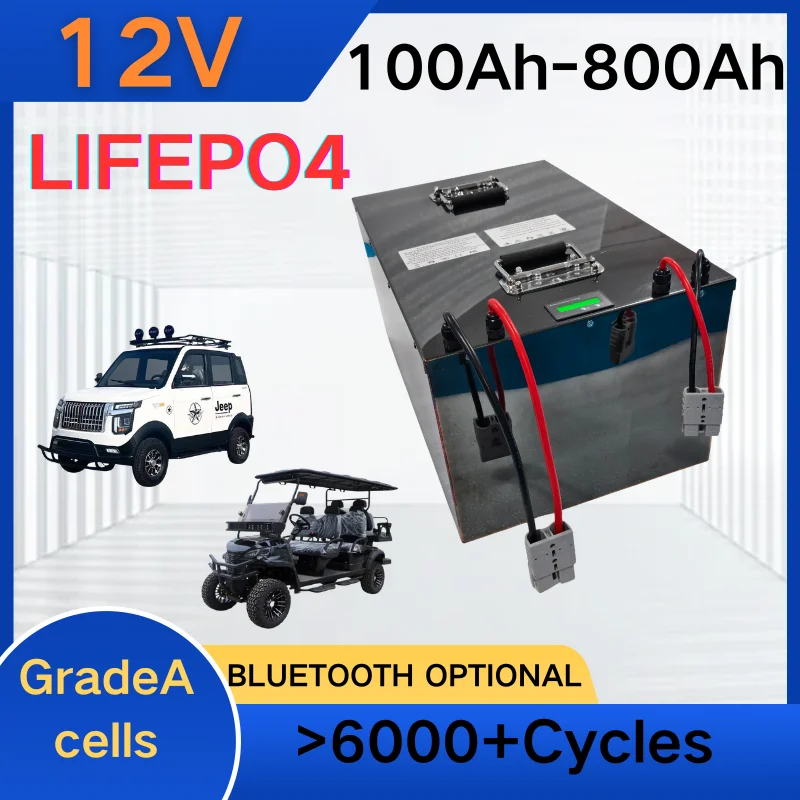 

HYL 12 В Lifepo4 Аккумулятор для уличной лодки, автофургона, грузовика, инвертор солнечной панели для кемпинга - 100 Ач 150 Ач 300 Ач 500 Ач 600 Ач 800 Ач Опции 120