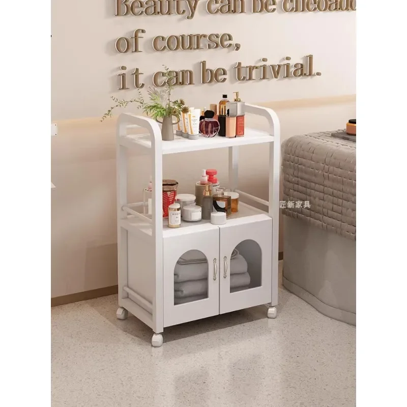 Beauty cart Special trolley for beauty salons Small bubble instrument trolley Mobile storage Hair and manicure tool cart