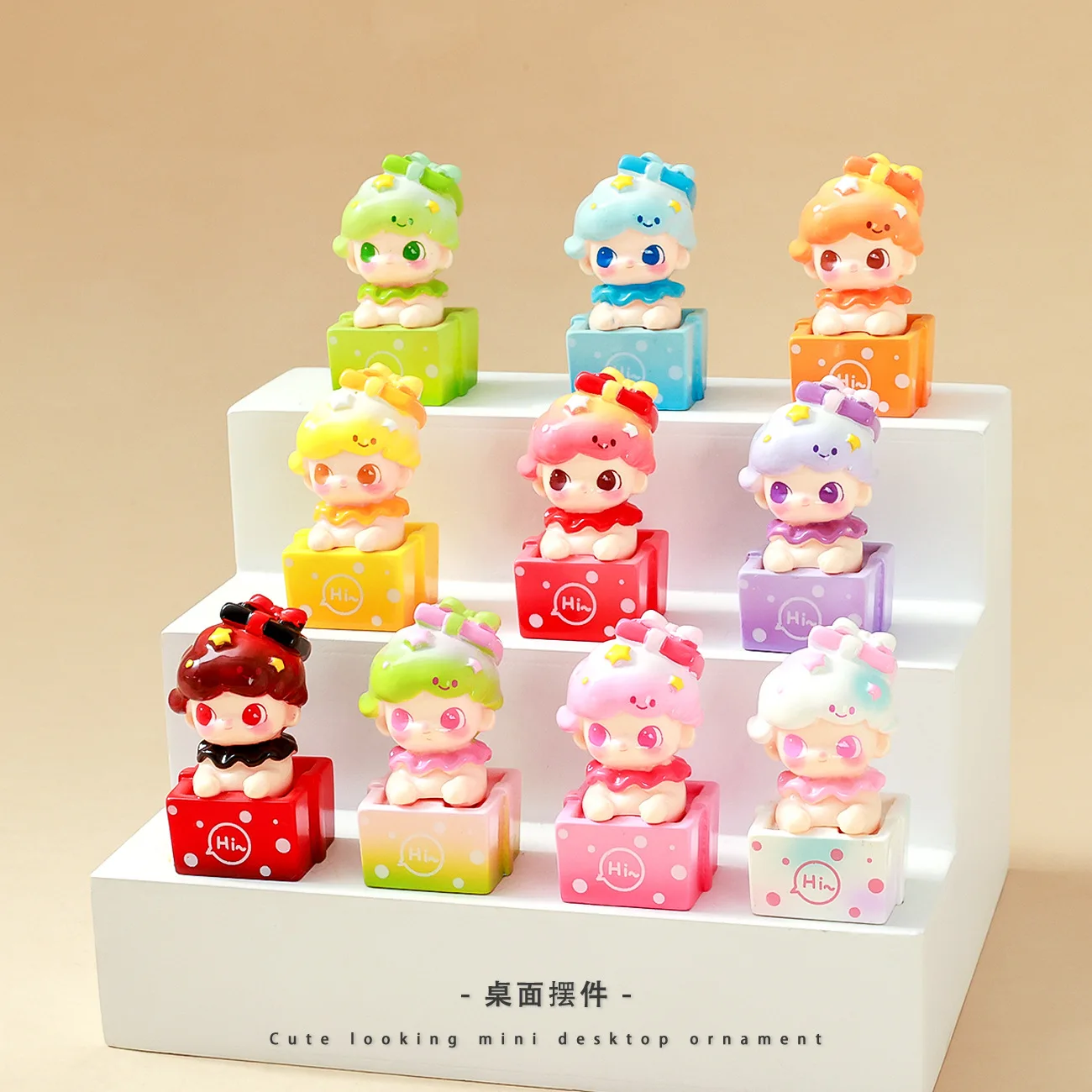 

New cute resin granule figurines, diy resin desktop car ornaments, small gifts, and diy keychains