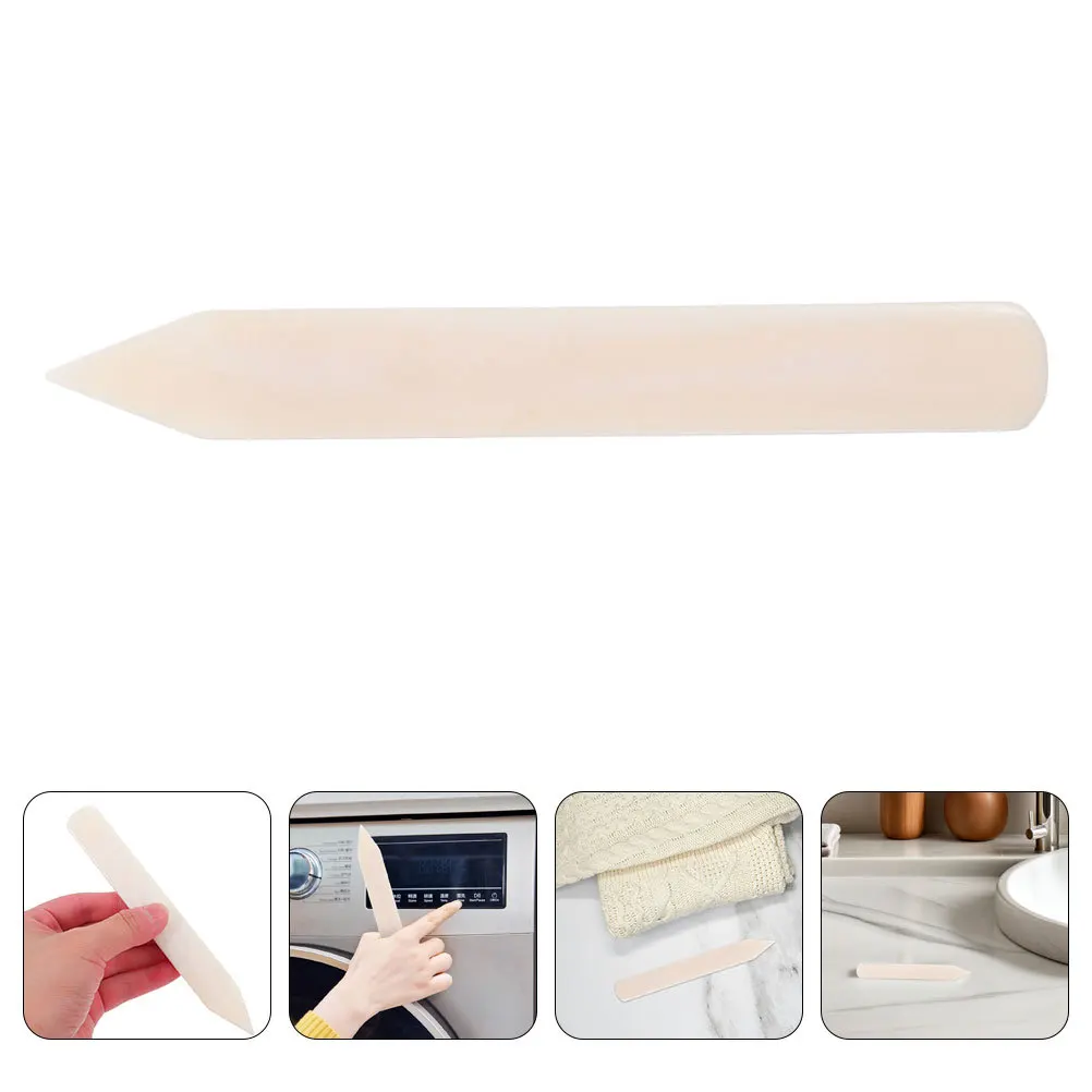 

4pcs Natural Bone Scraper Thickened Sturdy Clothes Lint Remover Tool For Stubborn Stains Laundry Stain Removal Equipment Home