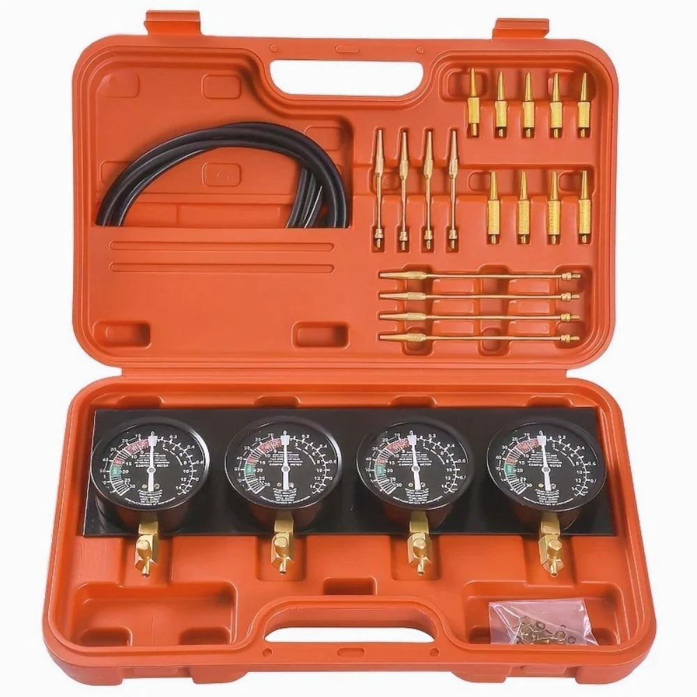 

ZZ-Motorcycle Vacuum Carburetor Synchronizer Carb Sync Gauge Kit 4 Cylinder Compatible with BMW Honda Yamaha Kawasaki Suzuki GS