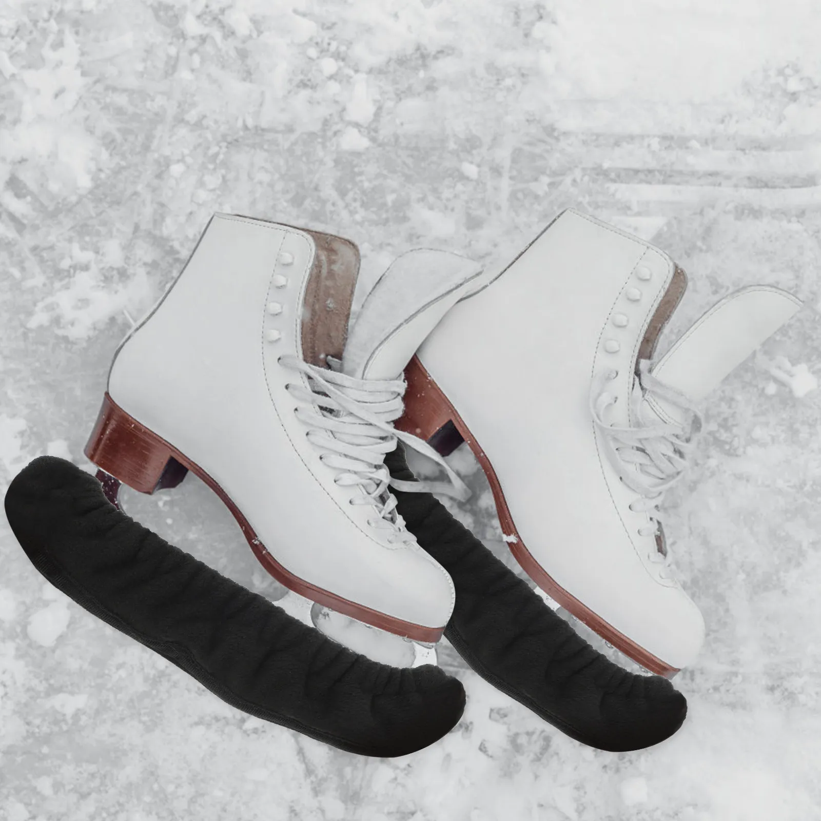 

Пара защитных чехлов для лезвий фигурных коньков, легкие, с толстой флисовой подкладкой, защита от ржавчины