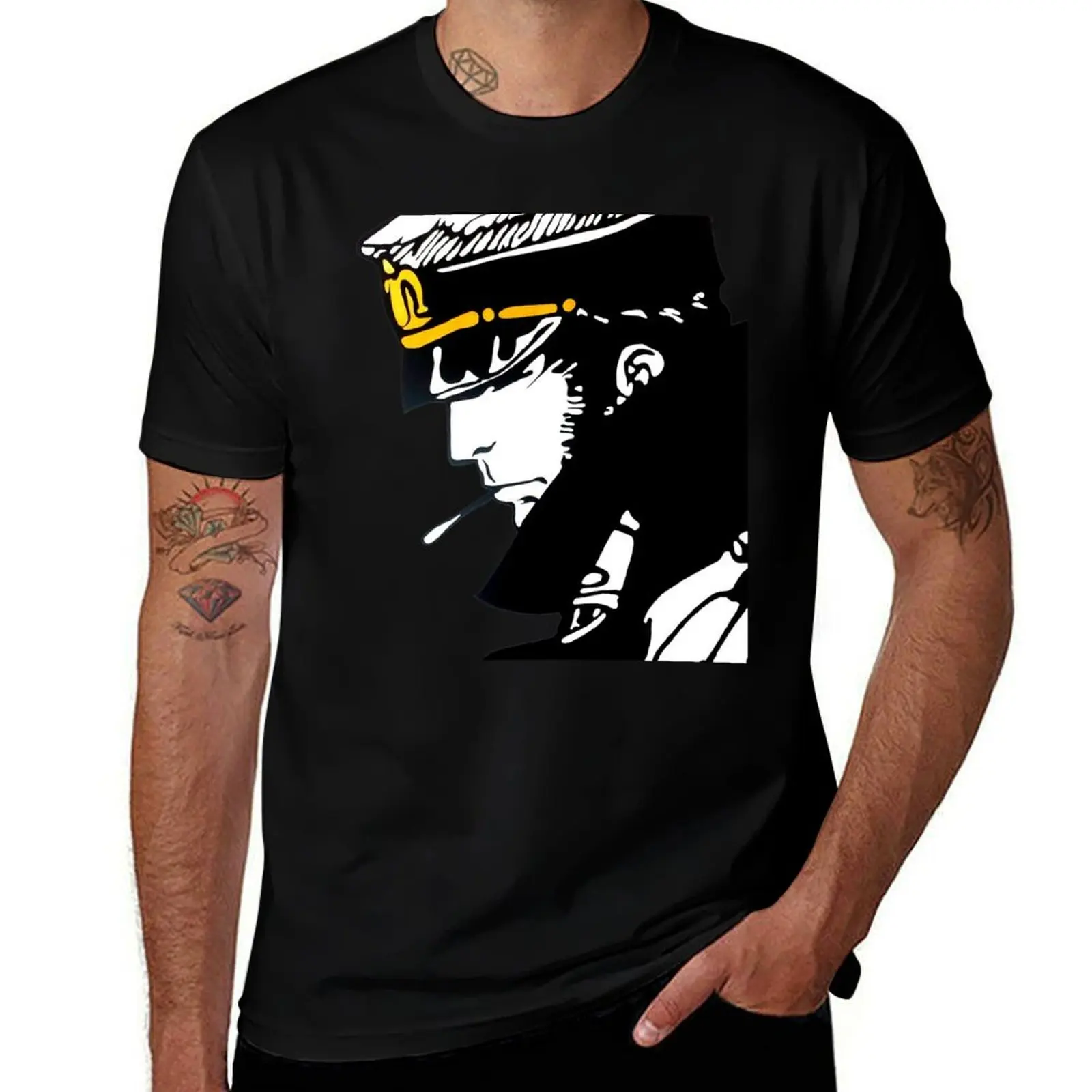 Corto Maltese - Футболка с изображением легендарной фигуры, повседневная базовая футболка в уличном стиле