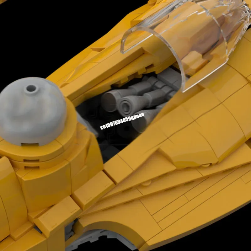 Nowy 1170 Elementów Sławny Film Wojenny Star Battle Moc N1 Starfighter Airship Model DIY Kreatywne Pomysły Zabawki dla Dzieci Prezent Urodzinowy Puzzle na Zamówienie