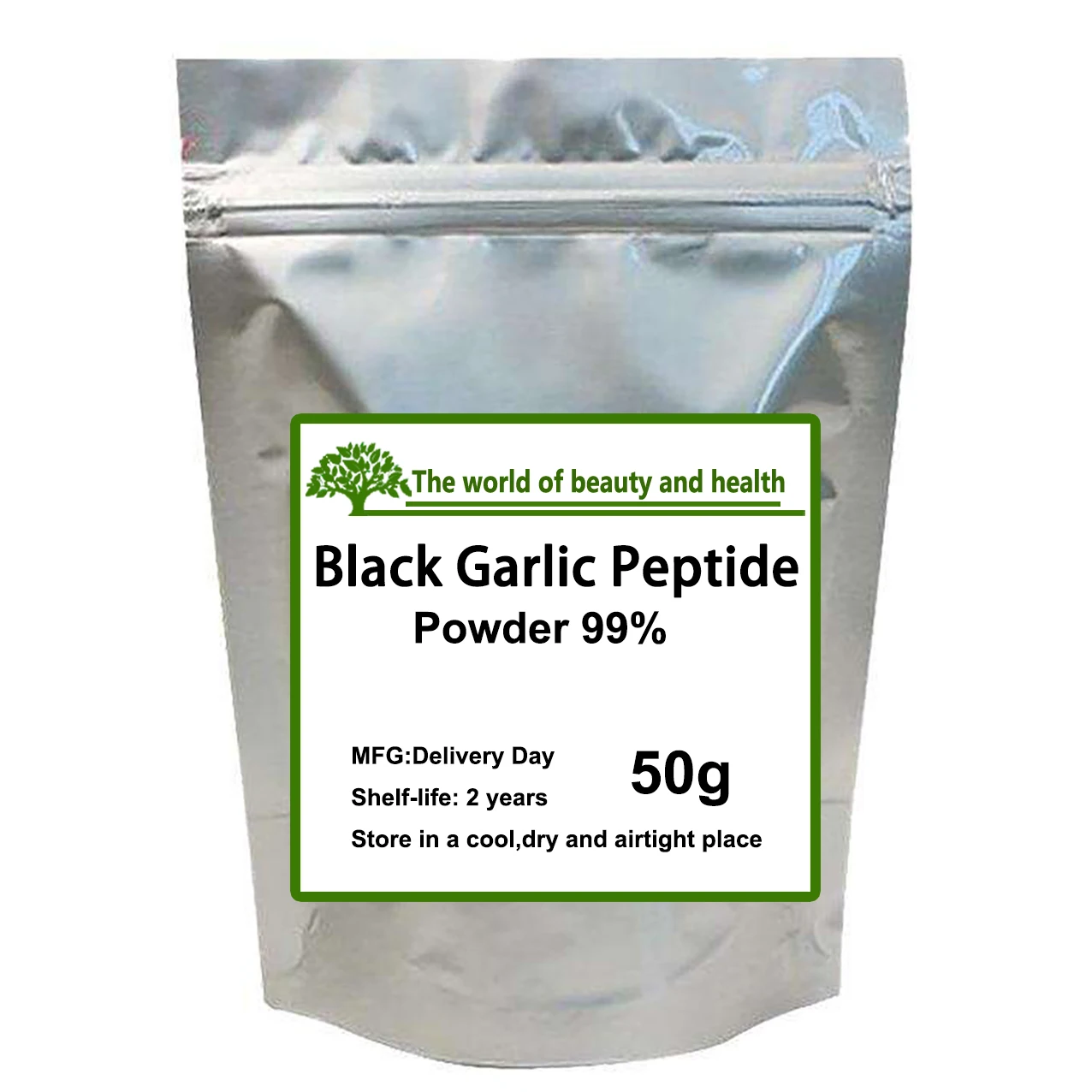 High Quality 99% Black Garlic Peptide powder, Bulk Price Cosmetic Raw Material