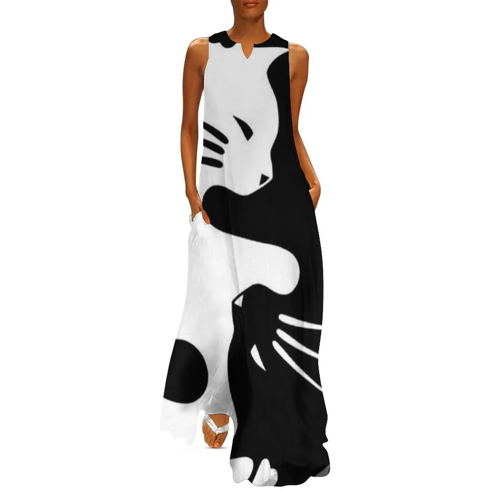 

yin and yang cats Long Dress dresses for woman 2024 wedding dresses for parties Long dress woman