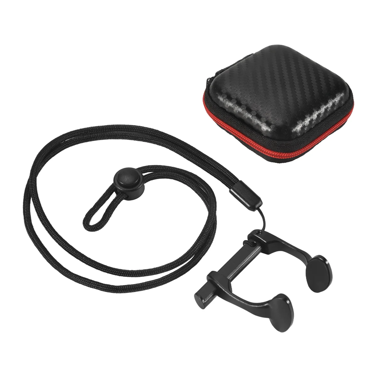 

A64Z Aviation Aluminum Free Diving Nose Clip Comfortable Diving Surfing Swim Nose Clips Non-Slip Silicone Pad At Both,Black