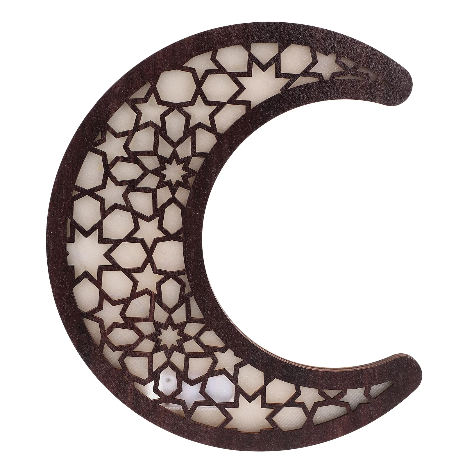 

Wood Carved Moon Wall Lamp Hollow Glowing Decorative Wooden Light Home Decoration Party Festival Room Decor Moon Wall Lamp