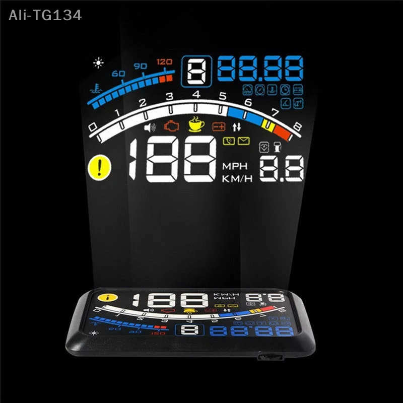 ユニバーサル F4 ヘッドアップディスプレイ HUD ODB2 自動車スピードメーター警告システム安全 SHIDWJ