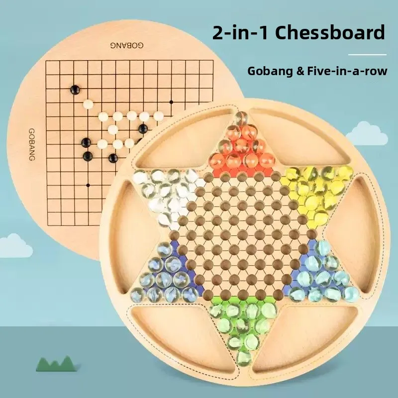large-size-wooden-jumping-checkers-game-intellectual-glass-beads-traditional-old-style-family-entertainment-strategy-game