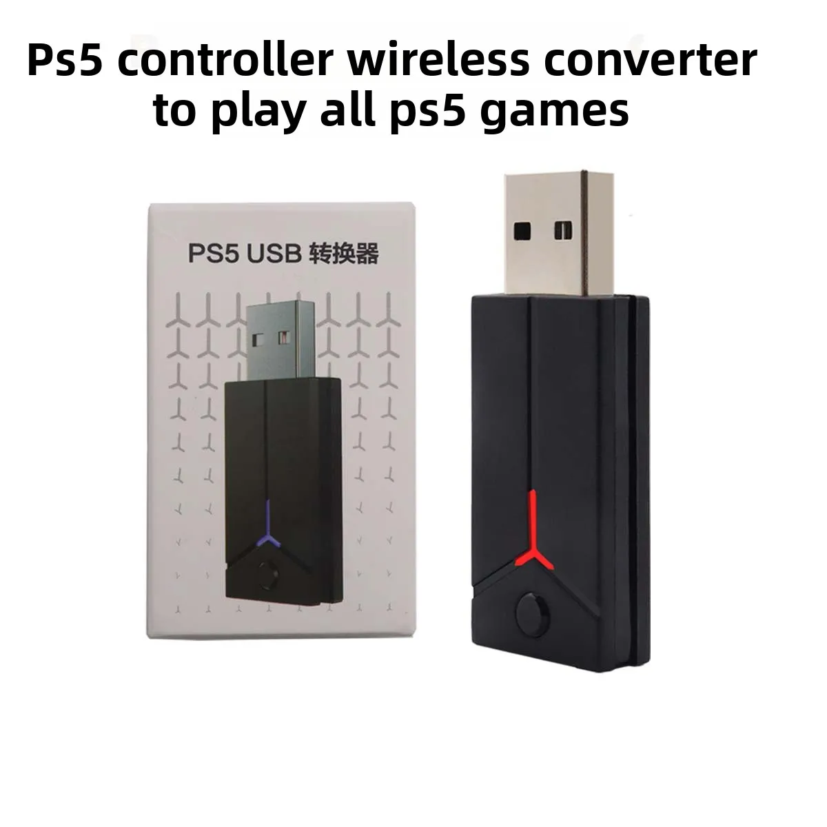

Игровой адаптер PS5, беспроводной Bluetooth-конвертер, подходящий для контроллера PS5/PS4/хоста PS5/ПК для игр PS5