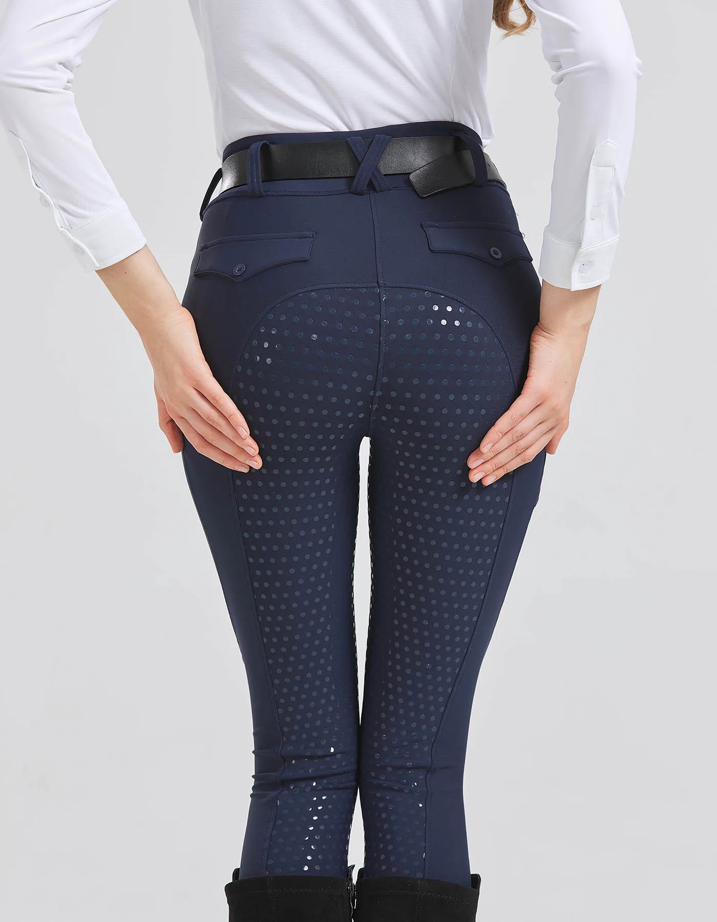 Professionelle Reithose mit Vollsilikon, schnelltrocknend, elastisch, eng anliegend, rutschfest, dick und strapazierfähig – Detail 14