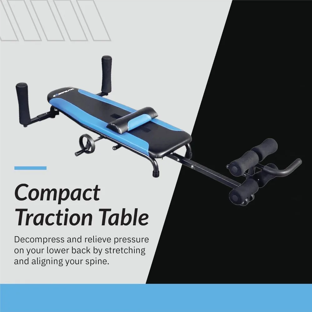 Inversion Traction Table - Back Stretcher for Lower Back Pain Relief Without Going Upside Down - 350 Lbs Weight Capacity