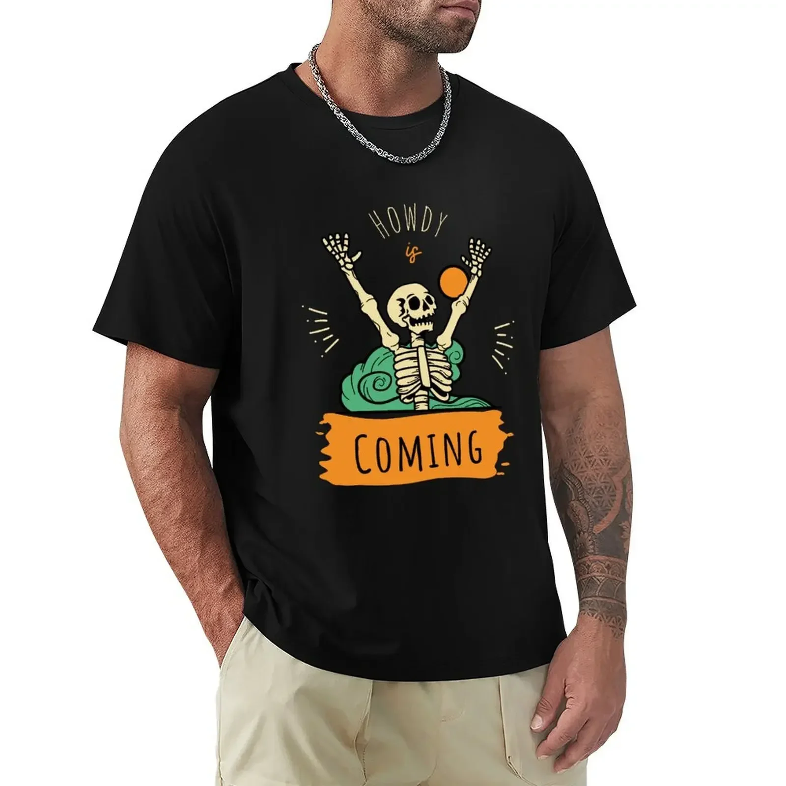 Ryan Trahan Merch Howdy Skeleton T-Shirt tops designer shirts Aesthetic clothing mens tall t shirts