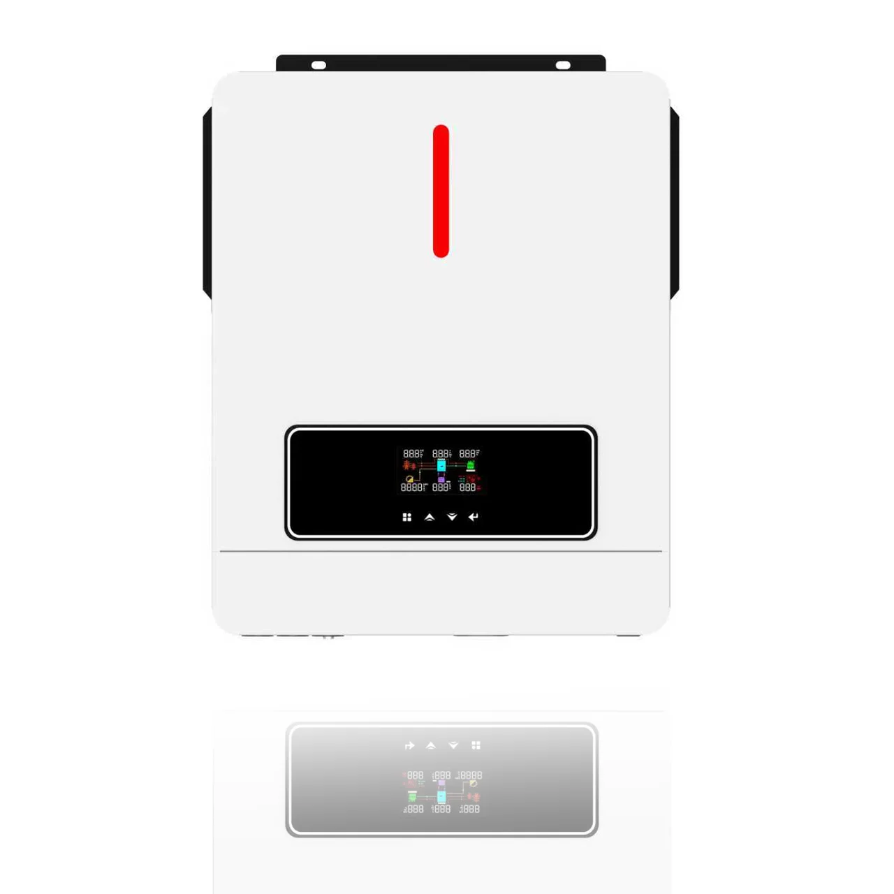 4.3kw موجة جيبية نقية عاكس الطاقة 110 فولت 220 فولت قابل للتعديل للنظام الشمسي المنزلي RV مخزون الولايات المتحدة