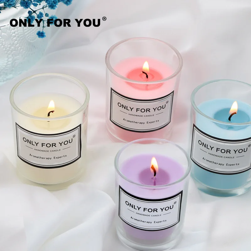 50g  Aromatherapy Candle Fragrance Handmade Romantic Candle Lamp Cup Wedding Companion Gift Wrap Soy Wax European