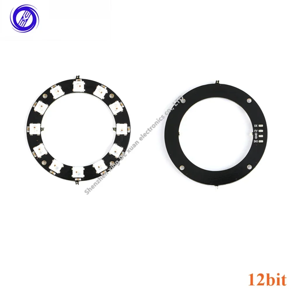 1/8/12/16/24 LEDS Bits WS2812 WS2812B 5050 Led Strip Board Module Round LED RGB Colorful Full Color Light Strip DC4V-7V