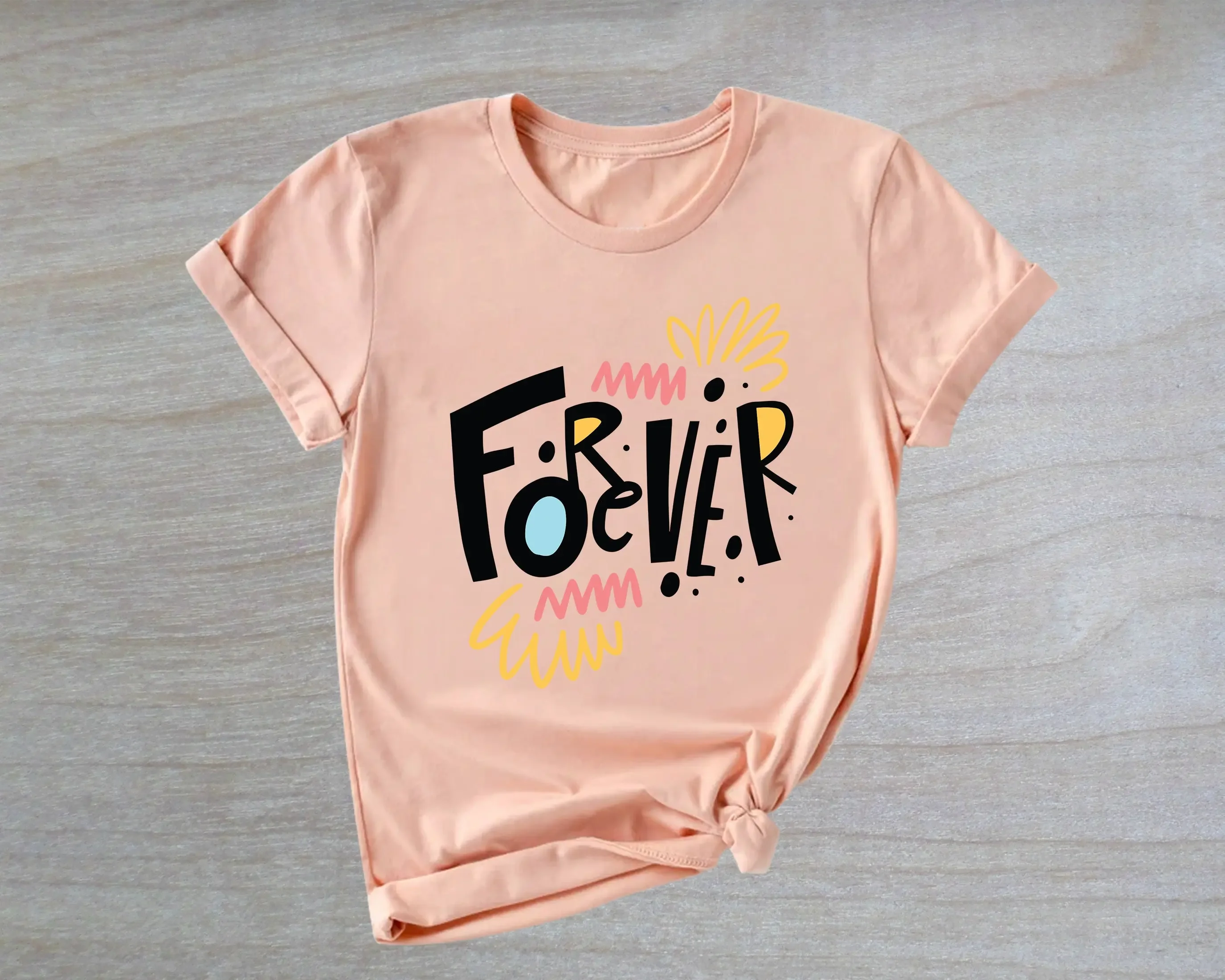 

Футболка Forever, милые футболки на День Святого Валентина, самооборона для подруги, парня, пары